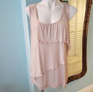 H&M Beige Tiered Tank Top NWT